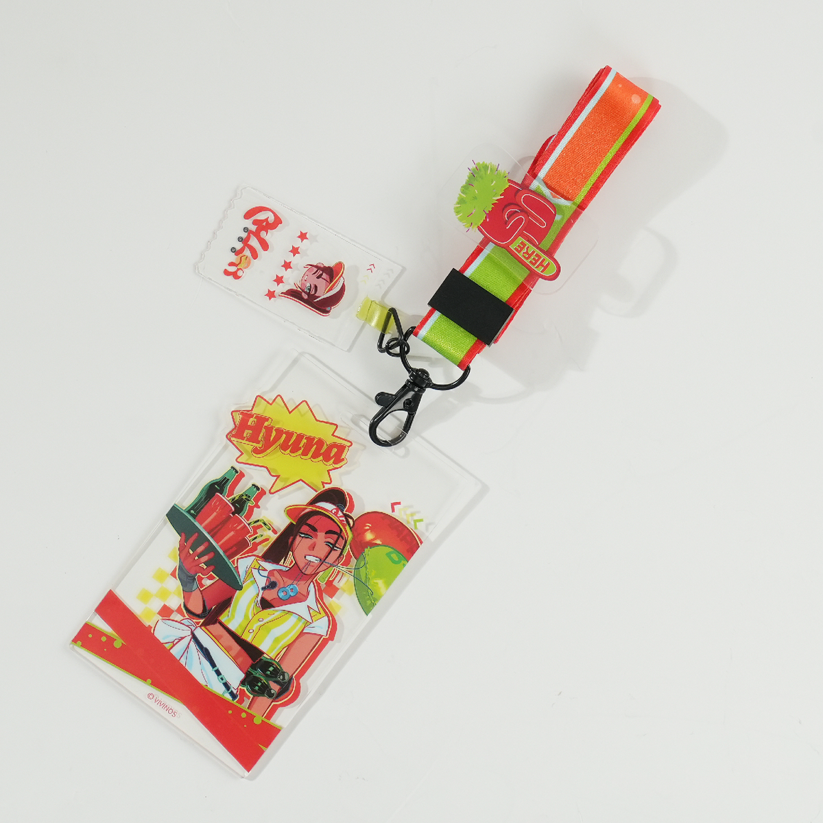 ALIEN STAGE 4th Anniversary Roller Star Hyuna Acrylic ID Badge Lanyard product image 2