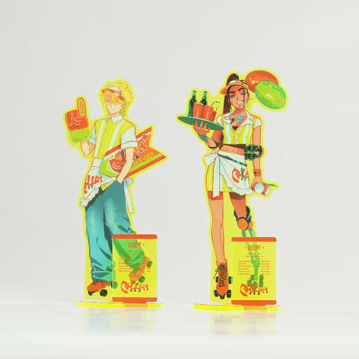 Hyuna and Luka LD acrylic stand display