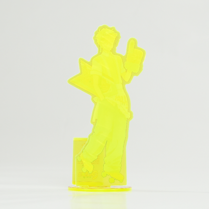 Luka LD acrylic stand back view