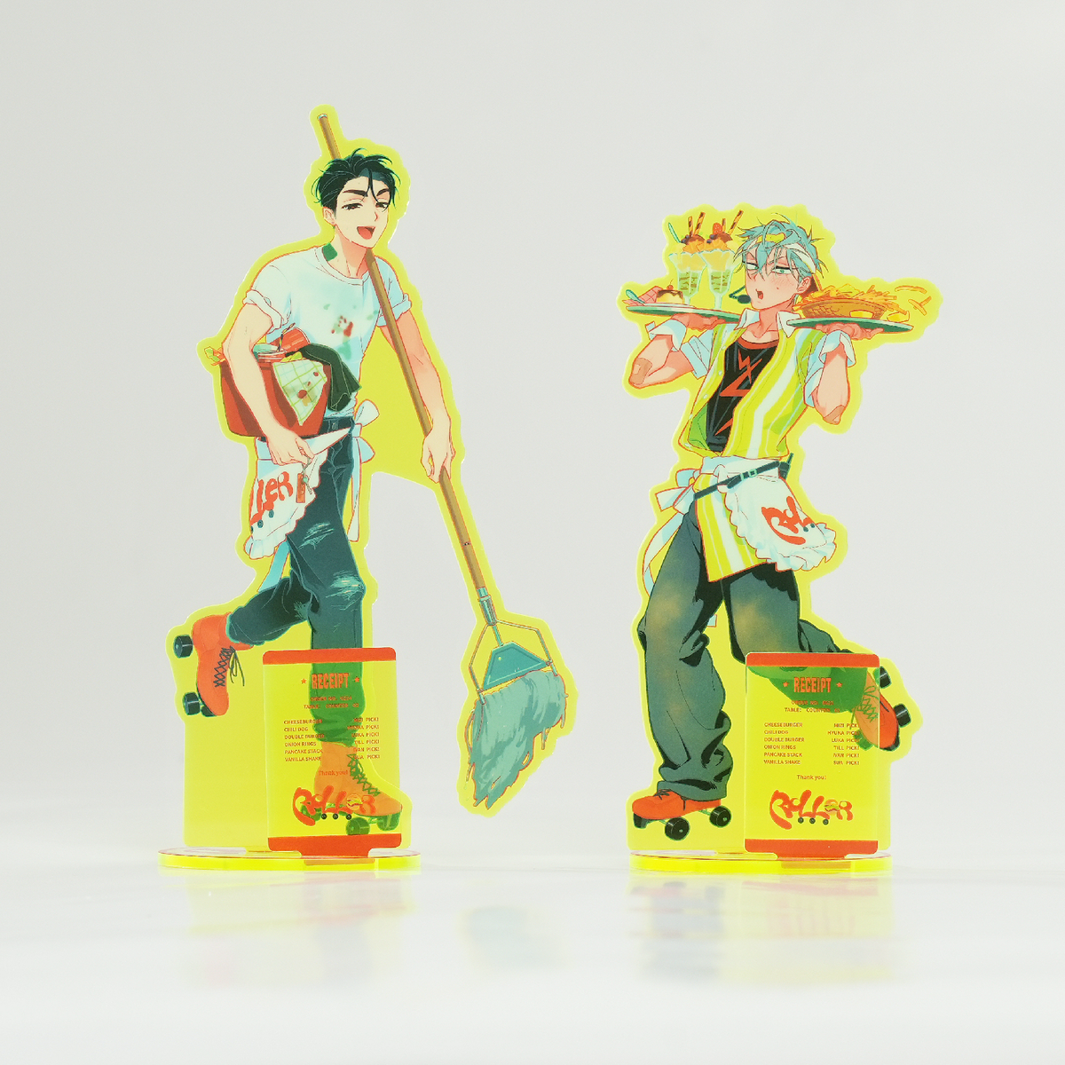 Ivan and Till LD acrylic stand display