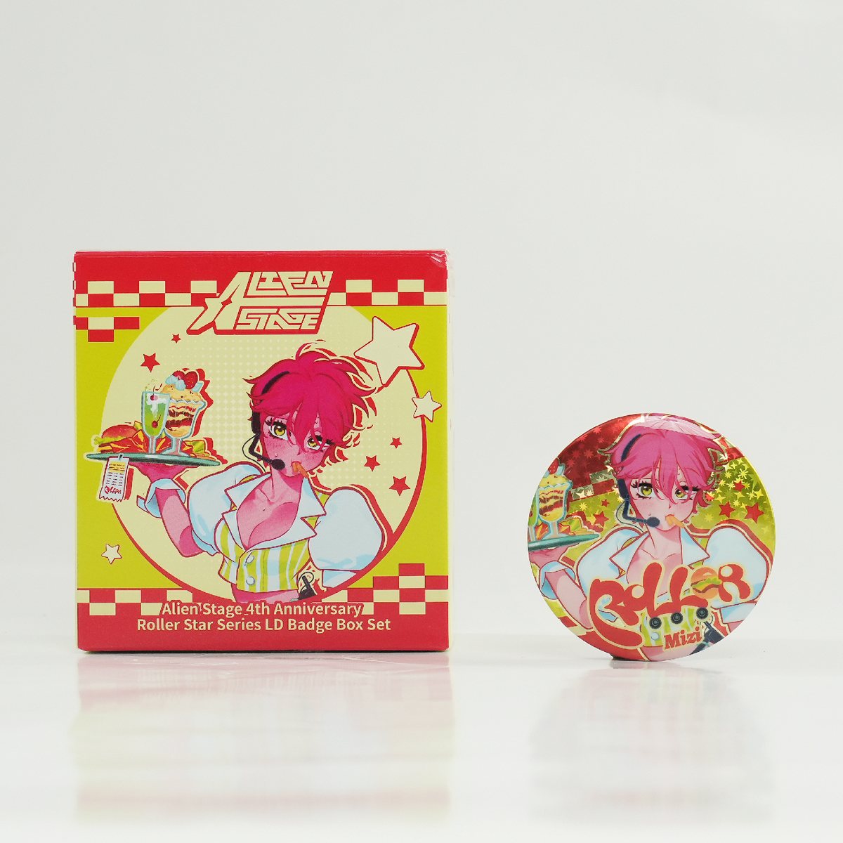 ALIEN STAGE 4th Anniversary Roller Star LD Can Badge Blind Box product image 2