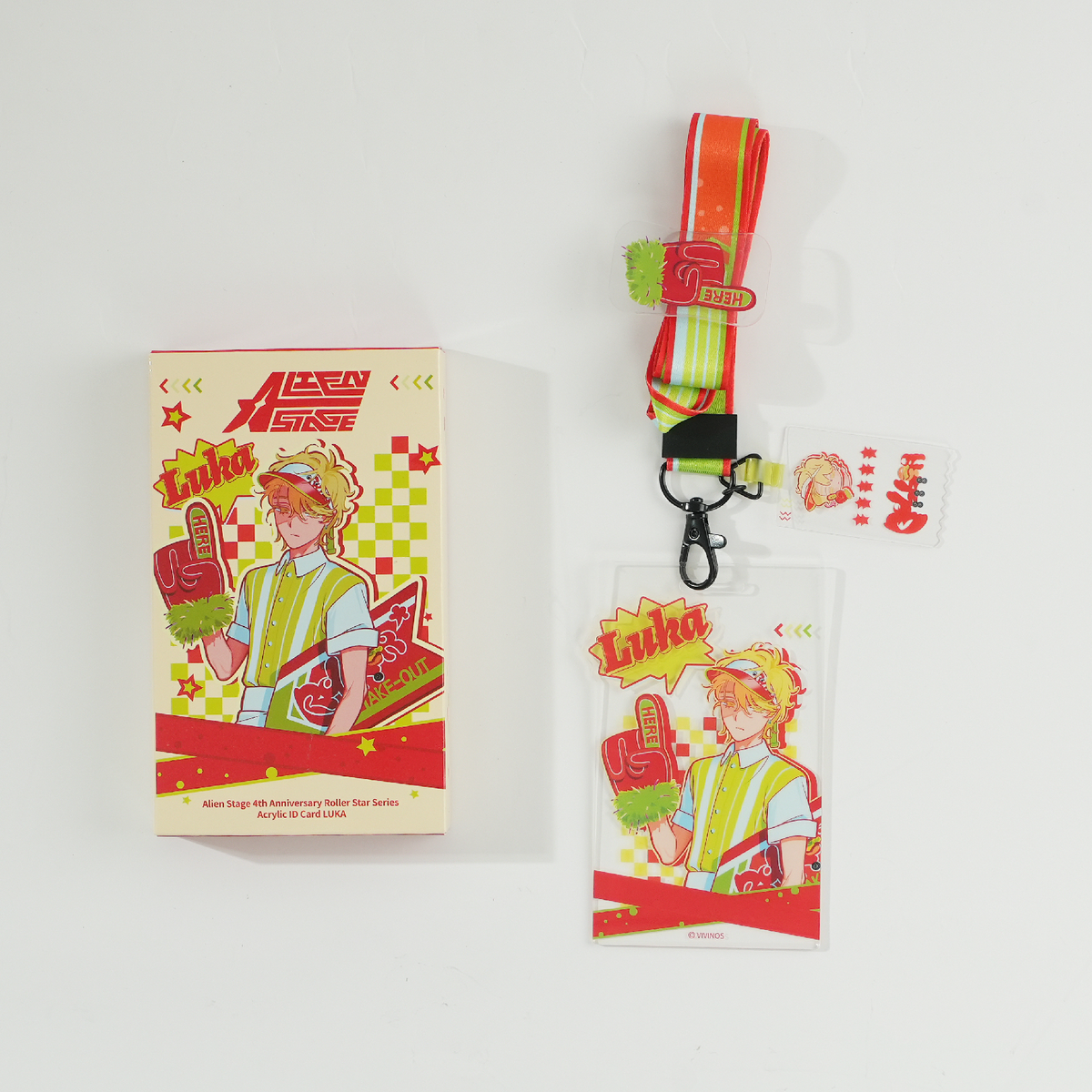 ALIEN STAGE 4th Anniversary Roller Star Luka Acrylic ID Badge Lanyard product image 3