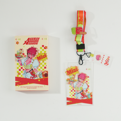 ALIEN STAGE 4th Anniversary Roller Star Mizi Acrylic ID Badge Lanyard product image 1