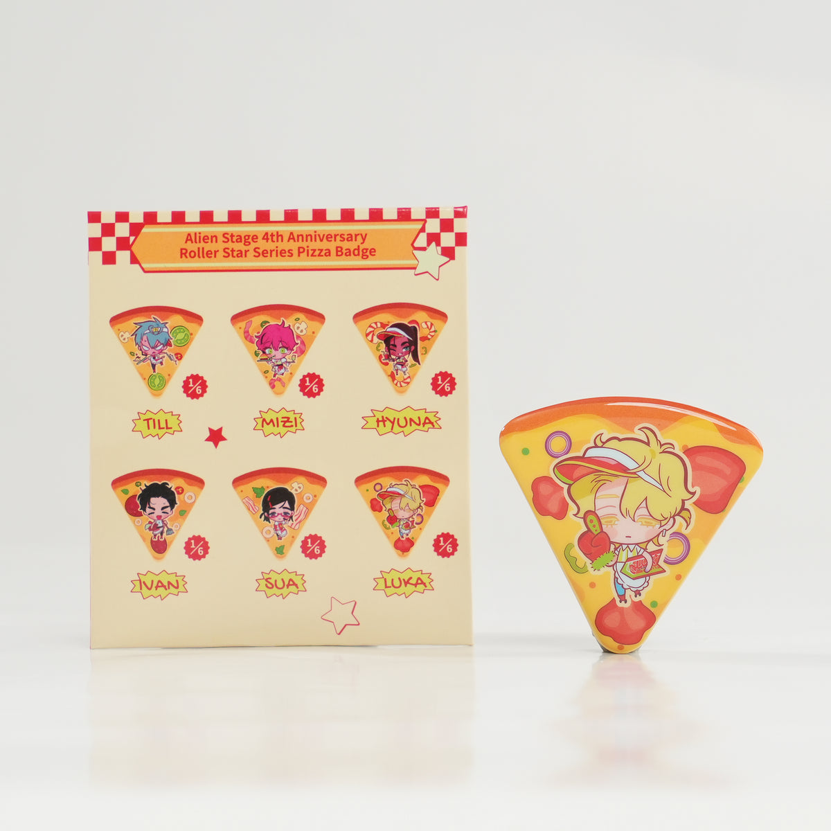 ALIEN STAGE 4th Anniversary Roller Star Pizza Can Badge Blind Box product image 2