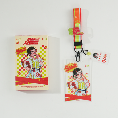 ALIEN STAGE 4th Anniversary Roller Star Sua Acrylic ID Badge Lanyard product image 1