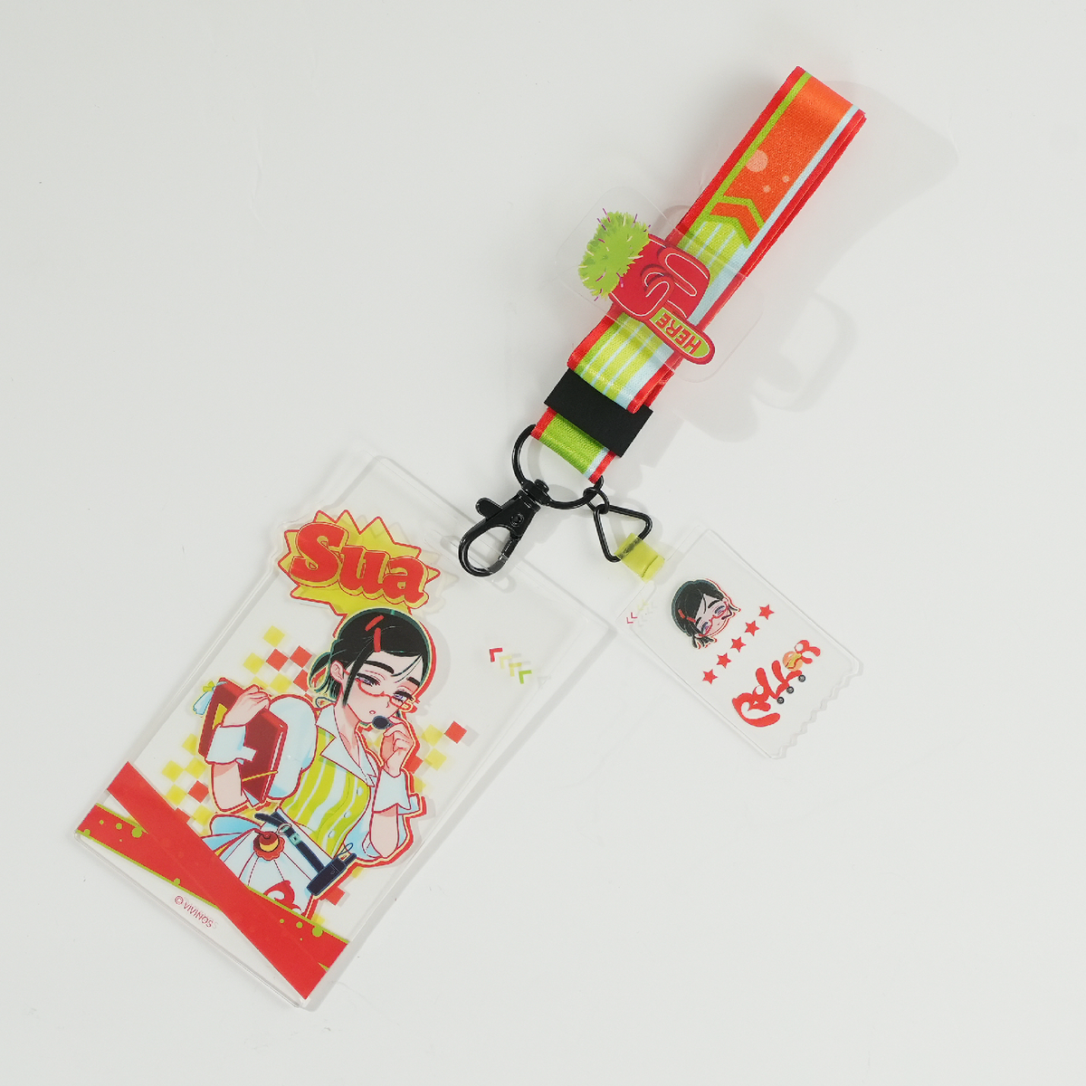 ALIEN STAGE 4th Anniversary Roller Star Sua Acrylic ID Badge Lanyard product image 2
